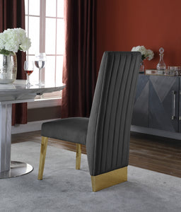 Porsha Velvet Sillas Doradas Comedor