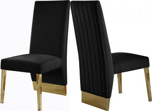 Porsha Velvet Sillas Doradas Comedor