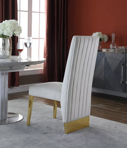 Porsha Velvet Sillas Doradas Comedor