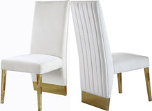 Cargar imagen en el visor de la galería, Porsha Velvet Sillas Doradas Comedor
